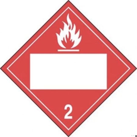 Accuform BLANK DOT PLACARD HAZARD CLASS 2 MPL4DG2BCT10 MPL4DG2BCT10
